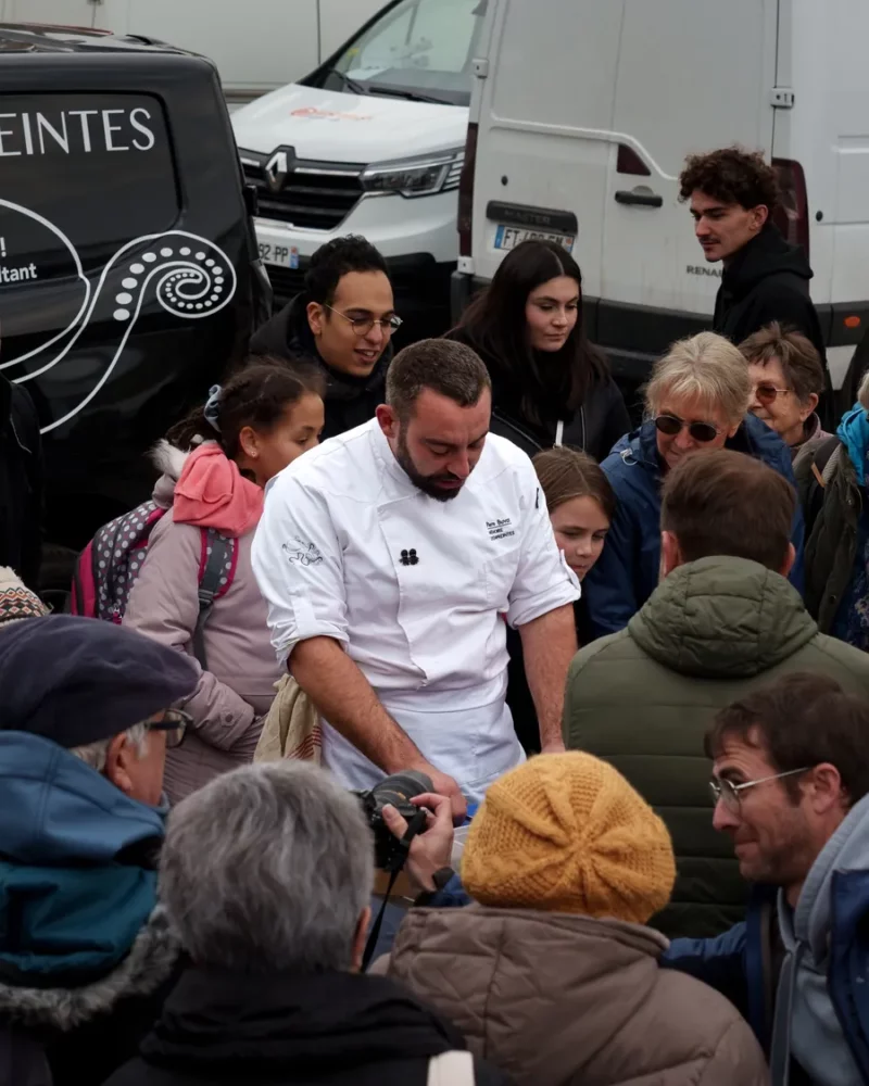Démonstration culinaire de Pierre Buvat, chef à domicile en Seine-Maritime